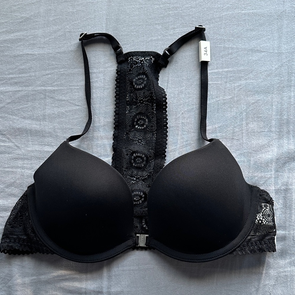 Gilly Hicks Black Lace Detail Bra